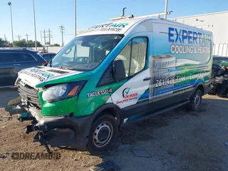 2019 Ford Transit with VIN 1FTYR2CM6KKA92080, listed as a IAAI auction lot 40863954 with 146,821 mi miles and . Bid and sale history available at DreamBid. Image 2.