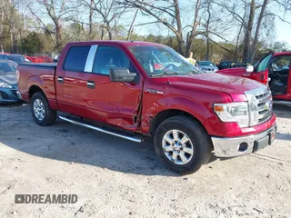 2014 Ford F-150 XL with VIN 1FTFW1CF1EFD03405, listed as a IAAI auction lot 41511583 with 166,636 mi miles. Bid and sale history available at carsss.com. Image 1.