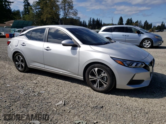 2023 Nissan Sentra SV with VIN 3N1AB8CV3PY317715, listed as a Copart auction lot 54858705 with 25,658 mi miles and Salvage Title. Bid and sale history available at DreamBid. Image 4.