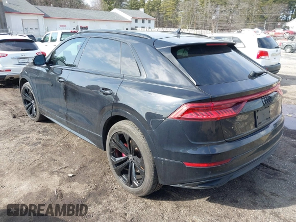2019 Audi Q8 Prestige z VIN WA1CVAF16KD023972, wystawiony jako IAAI lot #41774864 z przebiegiem 85 314 mil mil oraz . Historia ofert i sprzedaży dostępna na DreamBid. Obrazek 3.