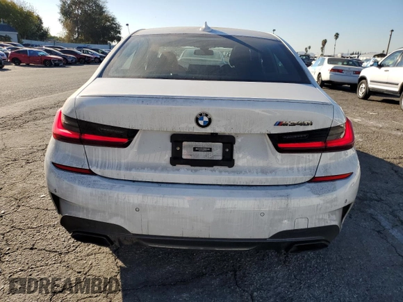2022 BMW 3 Series M340i with VIN 3MW5U7J05N8C58784, listed as a Copart auction lot 82155364 with 23,376 mi miles and Salvage Title. Bid and sale history available at carsss.com. Image 6.