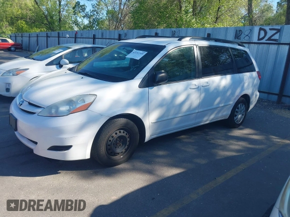2007 Toyota Sienna CE with VIN 5TDZK23C27S013214, listed as a IAAI auction lot 42192349 with 208,832 mi miles and . Bid and sale history available at DreamBid. Image 2.