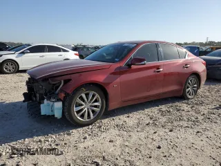 2015 Infiniti Q50 Premium with VIN JN1BV7AP1FM356654, listed as a Copart auction lot 51556495 with 136,867 mi miles and Salvage Title. Bid and sale history available at carsss.com. Image 1.