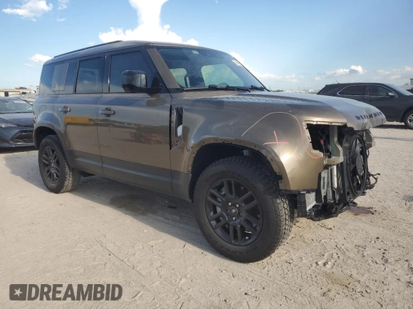 2024 Land Rover Defender S with VIN SALEJ7EU2R2272955, listed as a Copart auction lot 66796994 with 9,079 mi miles and Salvage title. Bid and sale history available at DreamBid. Image 4.