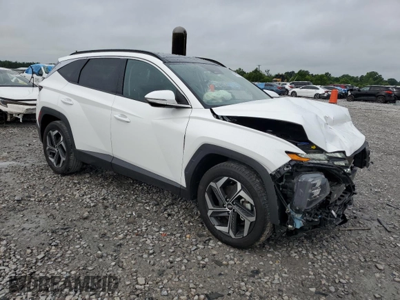 2023 Hyundai Tucson Limited with VIN 5NMJECAEXPH201688, listed as a Copart auction lot 56013095 with 36,018 mi miles and Salvage title. Bid and sale history available at DreamBid. Image 4.