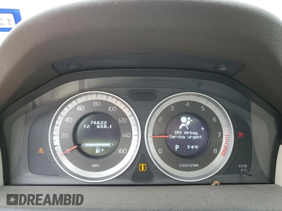 2012 Volvo XC70 3.2L with VIN YV4952BL8C1130034, listed as a Copart auction lot 49821734 with 76,622 mi miles and Salvage Title. Bid and sale history available at DreamBid. Image 9.
