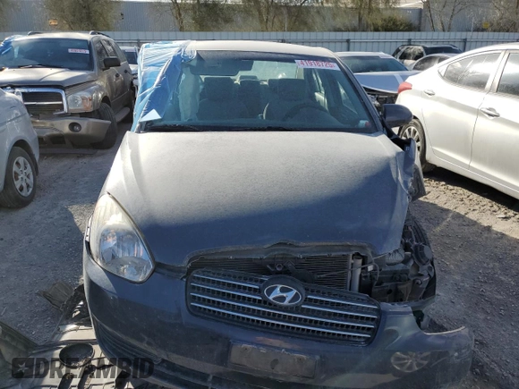 2008 Hyundai Accent GLS with VIN KMHCN46C38U229764, listed as a Copart auction lot 41918725 with 0 mi miles and Salvage Title. Bid and sale history available at carsss.com. Image 5.