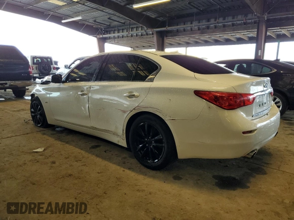 2017 Infiniti Q50 Signature Edition with VIN JN1EV7AP5HM739948, listed as a Copart auction lot 44012225 with 93,697 mi miles and Salvage Title. Bid and sale history available at DreamBid. Image 2.