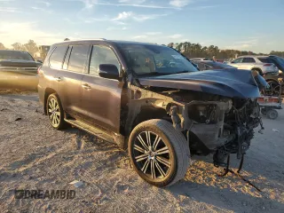 2019 Lexus LX with VIN JTJHY7AX1K4289933, listed as a Copart auction lot 81977104 with 82,218 mi miles and Salvage Title. Bid and sale history available at carsss.com. Image 4.