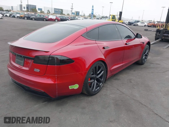2023 Tesla Model S Plaid с VIN 5YJSA1E69PF510559, выставлен на аукционе IAAI как лот 42164885 с пробегом 28 200 миль миль и . История ставок и продаж доступна на DreamBid. Изображение 4.