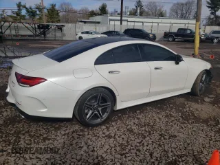 2019 Mercedes-Benz CLS with VIN WDD2J5KB2KA021095, listed as a Copart auction lot 72637814 with 64,479 mi miles and Salvage Title. Bid and sale history available at carsss.com. Image 3.