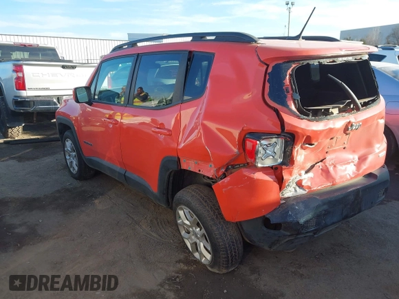 2017 Jeep Renegade Altitude with VIN ZACCJBBB7HPF73083, listed as a IAAI auction lot 41114187 with 1 mi miles. Bid and sale history available at carsss.com. Image 3.