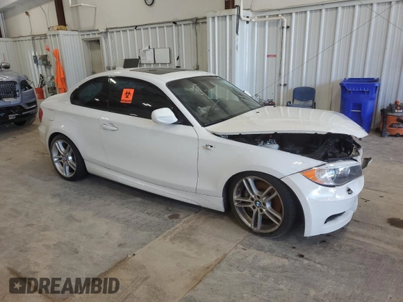 2013 BMW 1 Series 135i with VIN WBAUC9C52DVY60511, listed as a Copart auction lot 61339084 with Not provided miles and Non repairable. Bid and sale history available at DreamBid. Image 4.