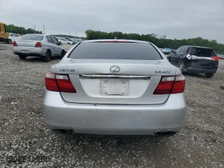 2007 Lexus LS 460 with VIN JTHBL46F375033685, listed as a Copart auction lot 59628124 with 0 mi miles and Salvage Title. Bid and sale history available at carsss.com. Image 6.