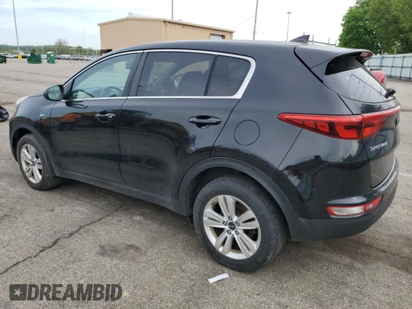 2017 Kia Sportage LX with VIN KNDPMCAC9H7195371, listed as a Copart auction lot 55779495 with 178,060 mi miles and Clean Title. Bid and sale history available at DreamBid. Image 2.