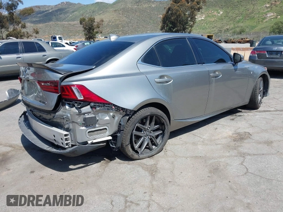 2016 Lexus IS 350 with VIN JTHBE1D21G5022824, listed as a IAAI auction lot 41934297 with 75,446 mi miles and . Bid and sale history available at DreamBid. Image 4.