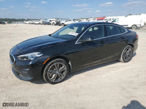 2022 BMW 2 Series 228i with VIN WBA53AK08N7K38903, listed as a Copart auction lot 74014744 with 37,597 mi miles and Clean Title. Bid and sale history available at carsss.com. Image 1.