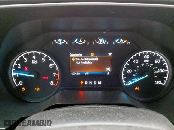 2023 Ford F-150 XL with VIN 1FTMF1CB6PKE64993, listed as a Copart auction lot 56198495 with 41,376 mi miles and Salvage title. Bid and sale history available at DreamBid. Image 9.