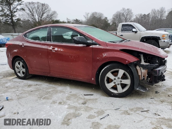 2013 Hyundai Elantra GLS with VIN 5NPDH4AE8DH452007, listed as a Copart auction lot 45407685 with 160,345 mi miles and Clean title. Bid and sale history available at DreamBid. Image 4.
