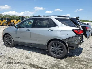 2023 Chevrolet Equinox RS with VIN 3GNAXMEG2PS130336, listed as a Copart auction lot 61214095 with 49,894 mi miles and Salvage title. Bid and sale history available at DreamBid. Image 2.
