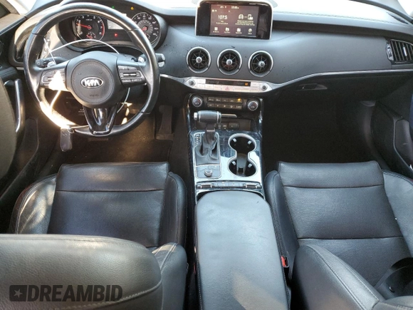 2018 Kia Stinger with VIN KNAE15LA6J6031365, listed as a Copart auction lot 87722525 with 62,489 mi miles and Salvage Title. Bid and sale history available at DreamBid. Image 8.