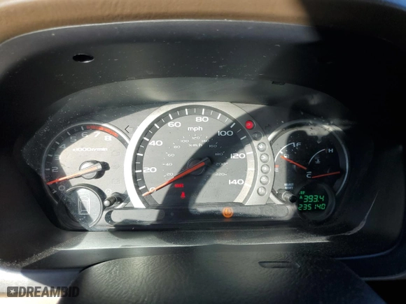 2005 Honda Pilot EX-L with NAVI with VIN 2HKYF18785H558200, listed as a Copart auction lot 86393924 with 235,140 mi miles and Salvage Title. Bid and sale history available at carsss.com. Image 9.