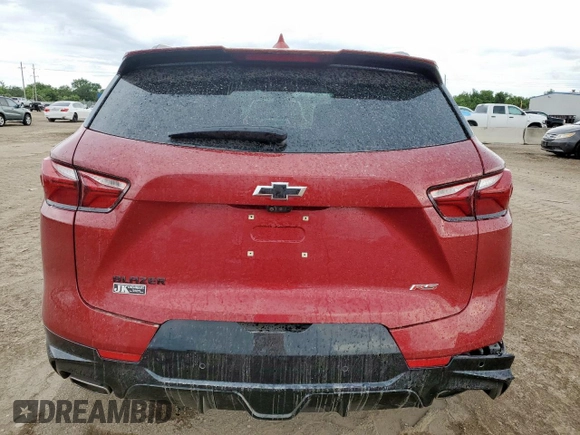 2020 Chevrolet Blazer RS with VIN 3GNKBERS8LS541337, listed as a Copart auction lot 62232975 with 35,919 mi miles and Salvage title. Bid and sale history available at DreamBid. Image 6.