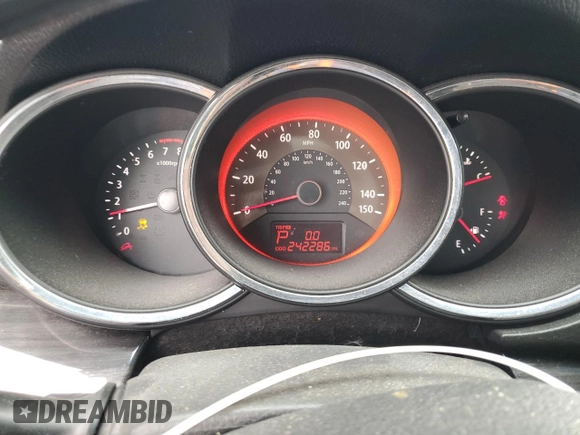 2012 Kia Sorento SX with VIN 5XYKW4A26CG207151, listed as a Copart auction lot 47638365 with 242,286 mi miles and Salvage Title. Bid and sale history available at carsss.com. Image 9.