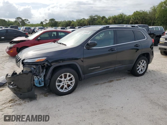 2017 Jeep Cherokee Latitude with VIN 1C4PJMCB0HW520725, listed as a Copart auction lot 53493485 with 74,333 mi miles and Salvage Title. Bid and sale history available at DreamBid. Image 1.