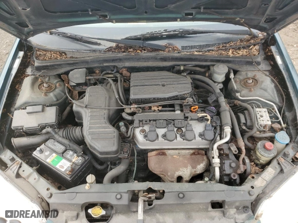2001 Honda Civic EX with VIN 2HGES26721H505620, listed as a Copart auction lot 51714015 with 171,200 mi miles and Clean Title. Bid and sale history available at carsss.com. Image 11.