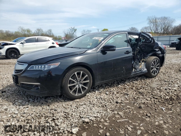 2015 Acura TLX Advance with VIN 19UUB2F70FA013265, listed as a Copart auction lot 54374955 with 162,398 mi miles and Salvage title. Bid and sale history available at DreamBid. Image 1.