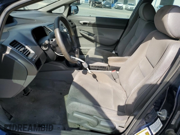2008 Honda Civic LX with VIN 1HGFA16578L115139, listed as a Copart auction lot 47012465 with 144,960 mi miles and Salvage Title. Bid and sale history available at DreamBid. Image 7.