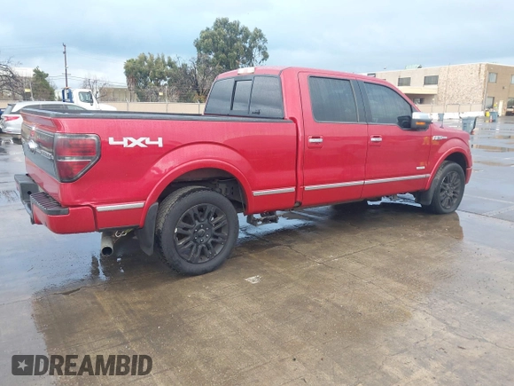 2011 Ford F-150 XLT with VIN 1FTFW1ET2BFC71384, listed as a IAAI auction lot 41538077 with 172,437 mi miles. Bid and sale history available at carsss.com. Image 4.