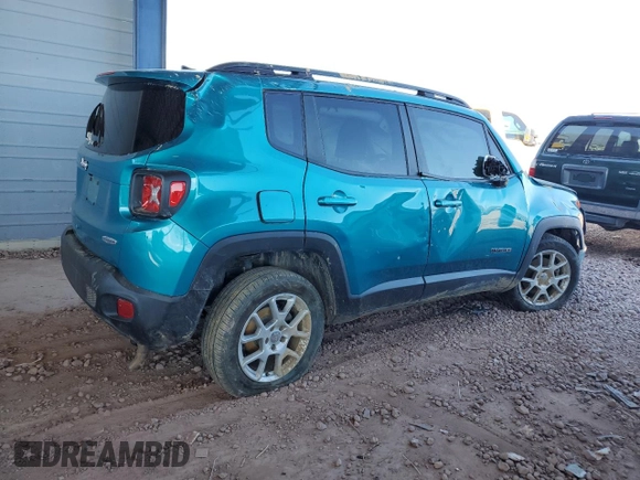 2020 Jeep Renegade Latitude with VIN ZACNJBBB0LPL48907, listed as a Copart auction lot 45956185 with 152,712 mi miles and Salvage Title. Bid and sale history available at carsss.com. Image 3.