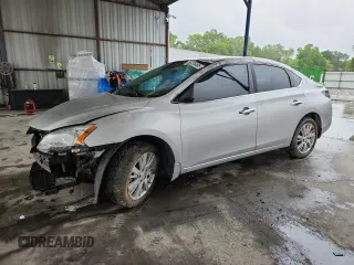 2014 Nissan Sentra SV with VIN 3N1AB7AP6EY321401, listed as a Copart auction lot 58725495 with 153,146 mi miles and Salvage title. Bid and sale history available at DreamBid. Image 1.