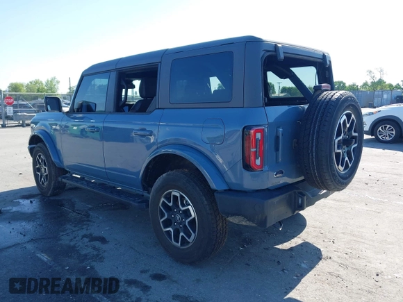 2024 Ford Bronco Outer Banks with VIN 1FMDE8BH8RLB07390, listed as a IAAI auction lot 41984960 with 4,528 mi miles and . Bid and sale history available at DreamBid. Image 3.