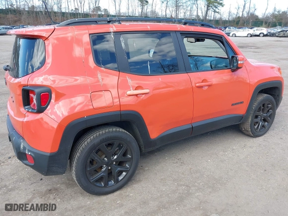 2018 Jeep Renegade Latitude with VIN ZACCJBBB3JPH30968, listed as a IAAI auction lot 41984209 with 106,338 mi miles. Bid and sale history available at carsss.com. Image 4.