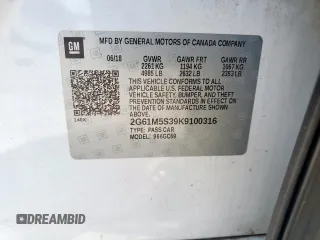 2019 Cadillac XTS Luxury z VIN 2G61M5S39K9100316, wystawiony jako Copart lot #53111435 z przebiegiem 98 854 mil mil oraz Szkoda całkowita • Salvage title. Historia ofert i sprzedaży dostępna na DreamBid. Obrazek 12.