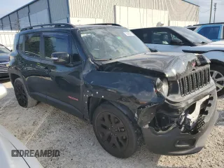 2017 Jeep Renegade Latitude with VIN ZACCJABB7HPG59973, listed as a Copart auction lot 76463964 with 164,130 mi miles and Salvage Title. Bid and sale history available at carsss.com. Image 4.