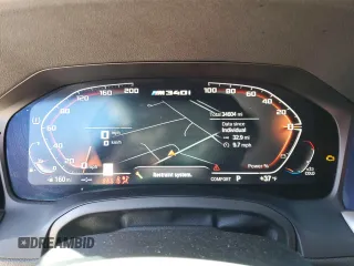 2021 BMW 3 Series M340i xDrive with VIN 3MW5U9J05M8C08378, listed as a Copart auction lot 46323565 with 34,604 mi miles and Salvage Title. Bid and sale history available at carsss.com. Image 9.
