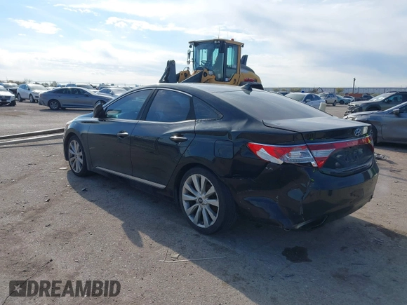 2014 Hyundai Azera Limited with VIN KMHFH4JG7EA353094, listed as a IAAI auction lot 41043222 with 184,924 mi miles and . Bid and sale history available at DreamBid. Image 3.