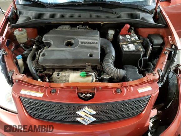 2007 Suzuki SX4 with VIN JS2YB413675111054, listed as a Copart auction lot 86679914 with 118,687 mi miles and Salvage Title. Bid and sale history available at carsss.com. Image 11.
