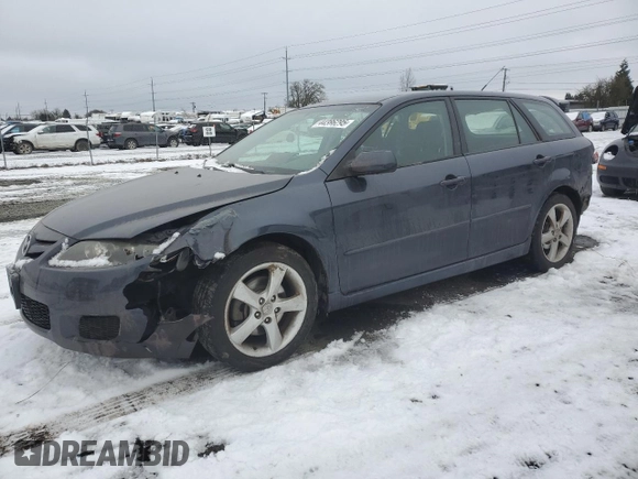 2007 Mazda 6 S Sport VE with VIN 1YVHP82D275M02784, listed as a Copart auction lot 44386295 with 138,087 mi miles and Salvage Title. Bid and sale history available at carsss.com. Image 1.