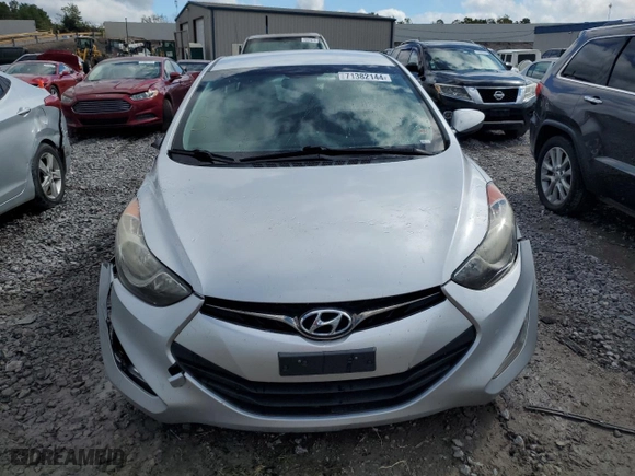 2013 Hyundai Elantra Coupe GS PZEV with VIN KMHDH6AE2DU023460, listed as a Copart auction lot 71382144 with 124,578 mi miles and Salvage Title. Bid and sale history available at carsss.com. Image 5.
