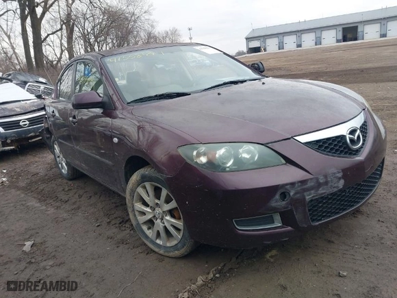 2007 Mazda Mazda3 i Sport with VIN JM1BK12F071742896, listed as a IAAI auction lot 41558997 with 225,728 mi miles. Bid and sale history available at carsss.com. Image 1.