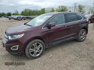 2017 Ford Edge Titanium z VIN 2FMPK4K82HBC48078, wystawiony jako Copart lot #56967175 z przebiegiem 54 258 mil mil oraz Szkoda całkowita • Salvage title. Historia ofert i sprzedaży dostępna na DreamBid. Obrazek 1.