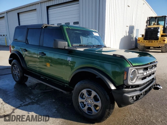 2024 Ford Bronco Big Bend with VIN 1FMDE7BH2RLA77300, listed as a Copart auction lot 48970715 with 9,775 mi miles and Salvage Title. Bid and sale history available at DreamBid. Image 4.