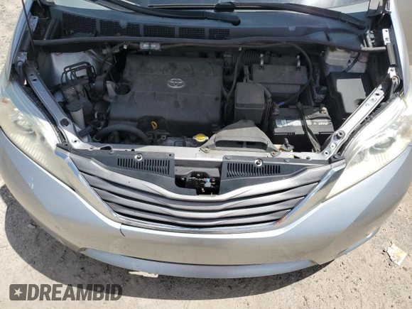 2011 Toyota Sienna XLE AAS with VIN 5TDYK3DC2BS011343, listed as a Copart auction lot 61223675 with 187,206 mi miles and Salvage title. Bid and sale history available at DreamBid. Image 12.