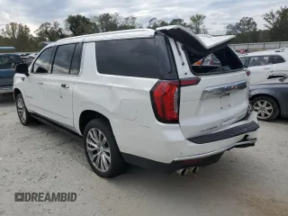 2022 GMC Yukon XL Denali with VIN 1GKS2JKL0NR238244, listed as a Copart auction lot 75345804 with 28,003 mi miles and Salvage Title. Bid and sale history available at carsss.com. Image 2.