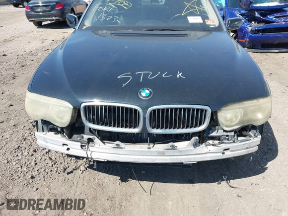 2003 BMW 7 Series 745Li with VIN WBAGN63473DR09509, listed as a IAAI auction lot 42061188 with Not provided miles and . Bid and sale history available at DreamBid. Image 6.